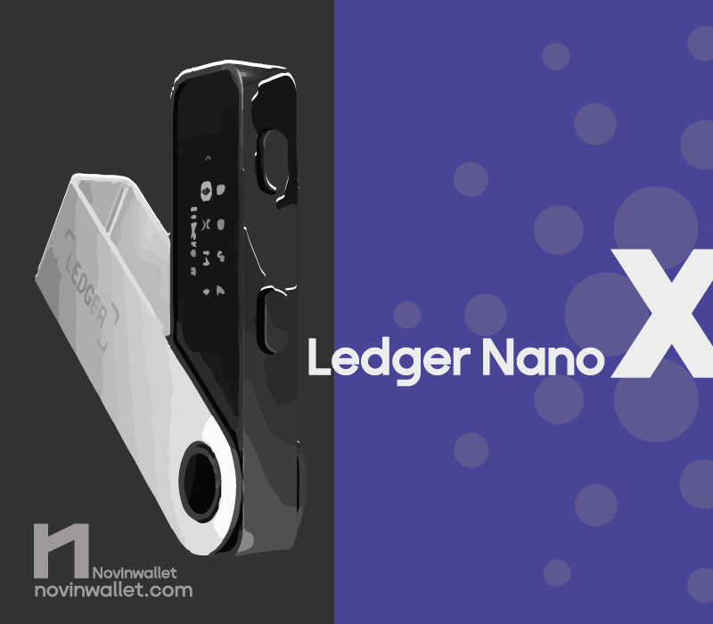 1. Ledger Nano X (بهترین کیف پول کاردانو سخت افزاری)